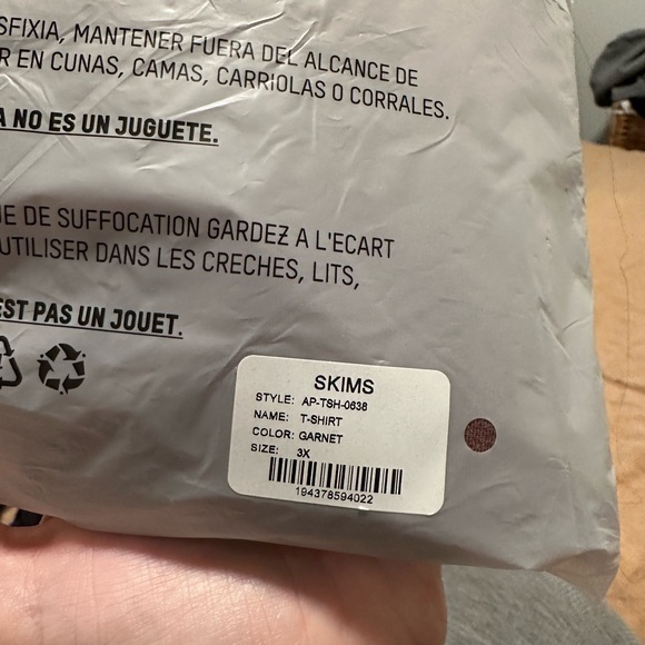 Skims Cotton Jersey T-shirt BNWT Size 3X - Picture 3 of 4